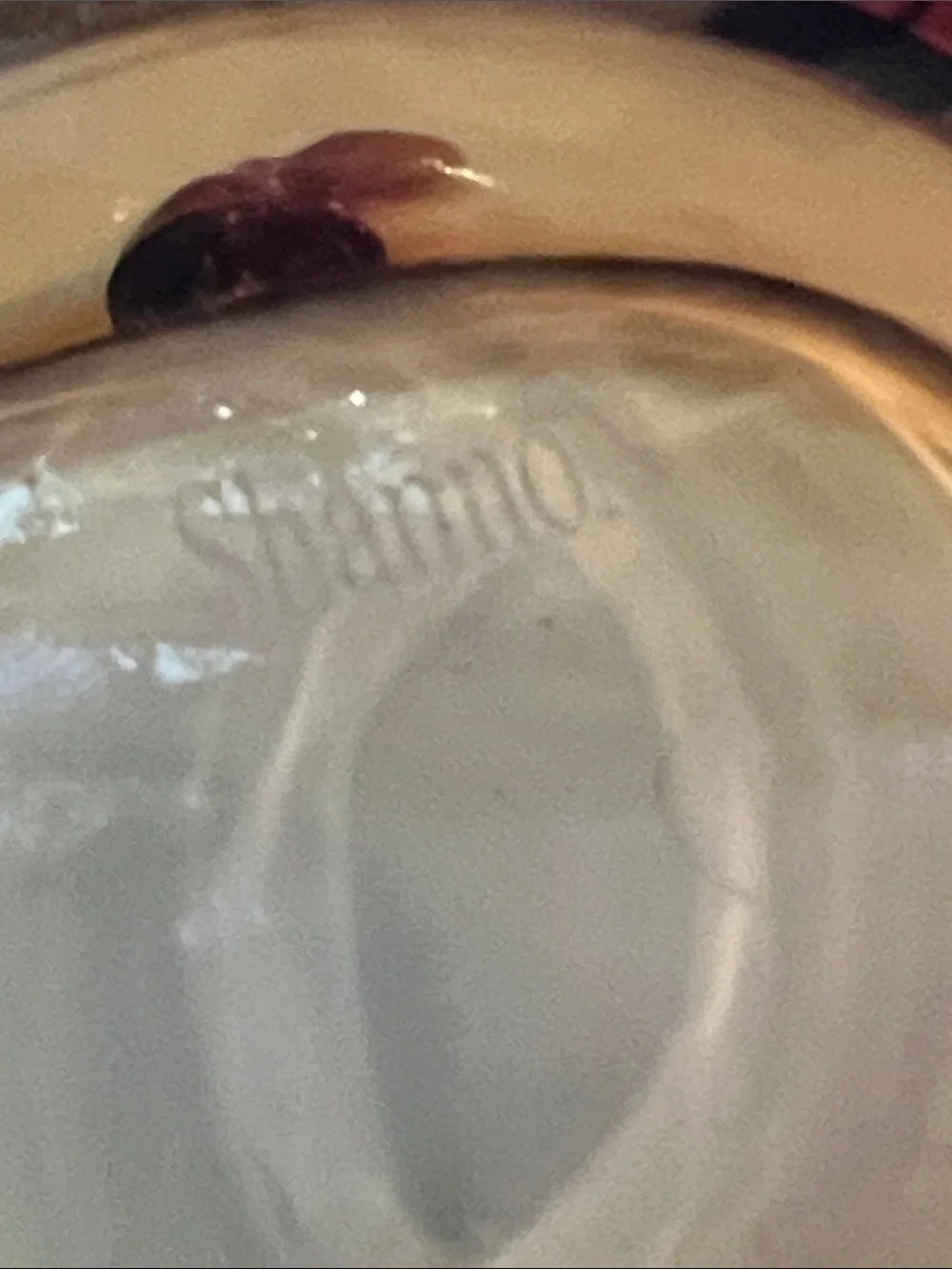 Shannon Crystal Thick Amber Glass Vase Bowl
